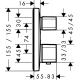Ecostat E Set de finition pour mitigeur thermostatique encastré (15708000)