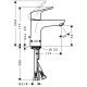 Focus 100 Mitigeur lavabo Bas Débit 3,5 l/min chromé (31603000)