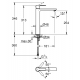 Mitigeur lavabo XL Lineare, Chrome
