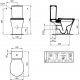 CONNECT AIR WC avec sortie verticale - à poser 400 x 360 x 660 mm blanc (E017601)