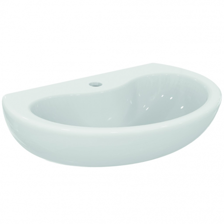 CONTOUR 21 Lavabo , 1 trou, sans trop-plein 600 x 155 x 415 mm, blanc IdealPlus (S2664MA)