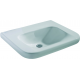 CONTOUR 21 Lavabo pour personnes à mobilité réduite (sans trou / sans trop-plein ) 600 x 175 x 555 mm blanc IdealPlus (E5122MA)