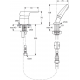 Cerasprint Mitigeur avec douchette 2 trous 2 jets (A5727AA)