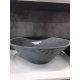 vasque circulaire en pierre naturelle, gris, rambouillet