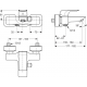 STRADA - levier paroi du mélangeur de baignoire (A6848AA)