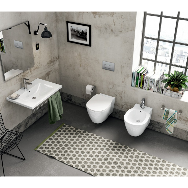 INTELLISMART  WC avec bidet avec douchette WC en céramique avec bidet sur  pied avec douchette By LUSSO