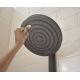 Pulsify Showerpipe avec thermostat de douche Shower Tablet Select 400, EcoSmart, Noir mat