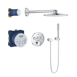 Douche encastée SmartControl, Chrome