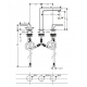 Metropol 160 Mélangeur de lavabo 3 trous poignées manettes, bonde Push-Open (32515000)