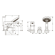 Metropol Set de finition mitigeur 3 trous pour montage sur bord de baignoire avec Secuflex, poignée manette, chromé (32550000)