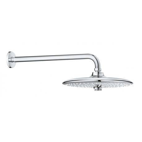 Douche de tête Euphoria 260 et bras plafonnier 380 mm 3 jet, Chrome