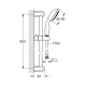 Ensemble de douche Tempesta 100 3 jets, Chrome