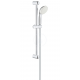 Ensemble de douche Tempesta 100 barre & douchette 1 jet, Chrome