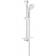 Ensemble de douche Tempesta 100 3 jets, Chrome