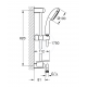 Ensemble de douche Tempesta 100 3 jets, Chrome