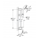 Ensemble de douche 4 jets Tempesta 100