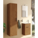 Armoire Mia 145x35x35 cm, porte softclose, Chêne