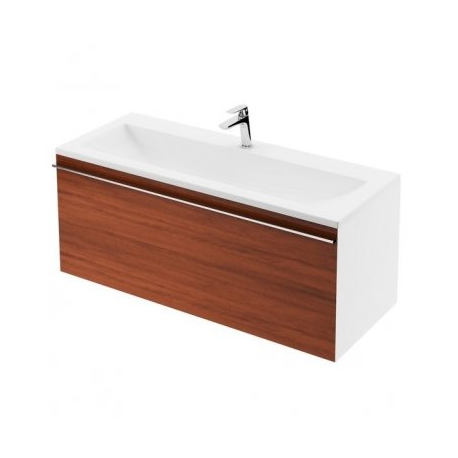 Meuble de salle de bain 80x38cm "Clear" et vasque 80 cm, blanc