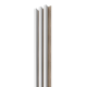 Lattes de décoration - Lambris lammelés blanc/fond chêne, 265 x 15 x 3 mm