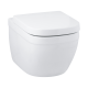 Pack WC : Bâti support SATAMS + WC Euro Céramique blanc + fixations + plaque