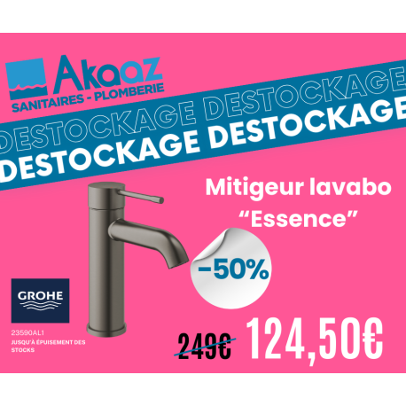 Essence Mitigeur monocommande Lavabo Taille S Hard Graphite brossé (23590AL1)