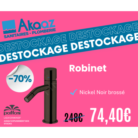 Robinet, Nickel Noir Brossé