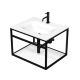 Meuble & lavabo Konzoleum 66 x 46,2 x 53 cm, Blanc