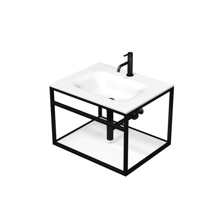 Meuble & lavabo Konzoleum 66 x 46,2 x 53 cm, Blanc