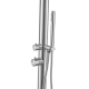 Douche extérieur inox 316 tête douche Ø6cm, Or Brossé