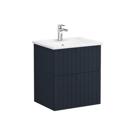 Meuble & lavabo "Root" 60cm, Bleu Mat