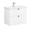 Meuble & lavabo "Root' 80cm, Blanc Mat