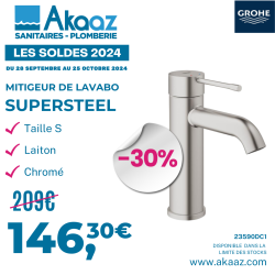 ESSENCE NEW - Mitigeur monocommande Lavabo Taille S SuperSteel (23590DC1)