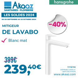 Mitigeur blanc mat Hansgrohe (71716700)