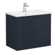 Meuble & lavabo "Root' 80cm, Blanc Mat