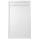 Receveur de douche Fusion Premium 140x90cm en marbre coulé, Blanc