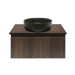 Meuble & plan "Evolution" 80 cm, Noyer Mat