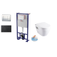 Pack WC : Bâti autoportant + cuvette SM26 blanche - SAT