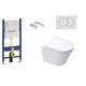 Pack WC : Duofix UP100 + WC Infinitio blanc mat + GEBERIT