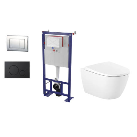 Pack WC : Bâti autoportant + WC Smyle Square