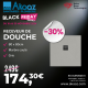 Receveur de douche 80x80cm "Satalek", Gris