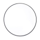 Miroir rond Naturel B-Way 80x80 cm, Cadre Noir