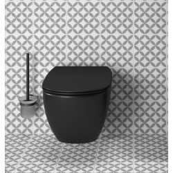 WC suspendu Tesi Aquablade, Noir Mat