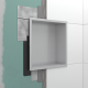 Niche de douche 30x30x80cm "XtraStoris", Blanc Mat