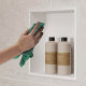 Niche de douche 30x30x80cm "XtraStoris", Blanc Mat