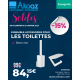 WallStoris Ensemble d'accessoires pour les toilettes, Noir mat