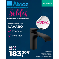 Hansgrohe Vivenis - Mitigeur de lavabo 80, EcoSmart, noir mat 75012670