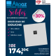 Receveur de douche 80x80cm "Satalek", Gris