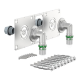 Patère multicouche - patères double placo entraxe 150 Ø 16 mm - 15x21 - 1/2