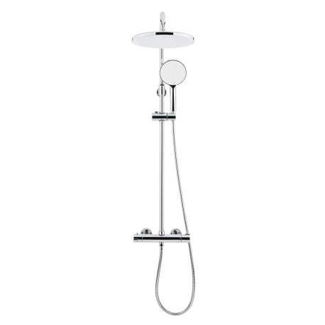 Colonne de douche XXL 250 avec mitigeur thermostatique, douchette 3 jets, Chrome