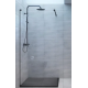 Alek Receveur de douche rectangulaire 100 x 80 cm avec siphon, en marbre coulé , Blanc (SATALEK10080B-S)